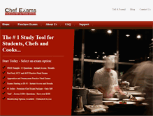 Tablet Screenshot of chefexams.com